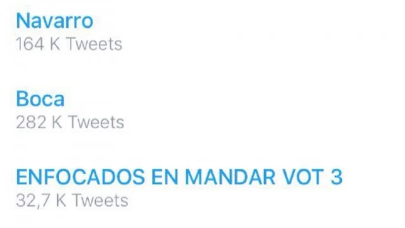 Navarro sigue siendo tendencia en Twitter y superó a Lanata
