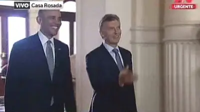El fallido zócalo de TN sobre la llegada de Obama a Casa Rosada El fallido zócalo de TN sobre la llegada de Obama a Casa Rosada