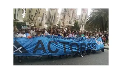 Actores y periodistas en la Plaza de Mayo por el Día de la Memoria Actores y periodistas en la Plaza de Mayo por el Día de la Memoria