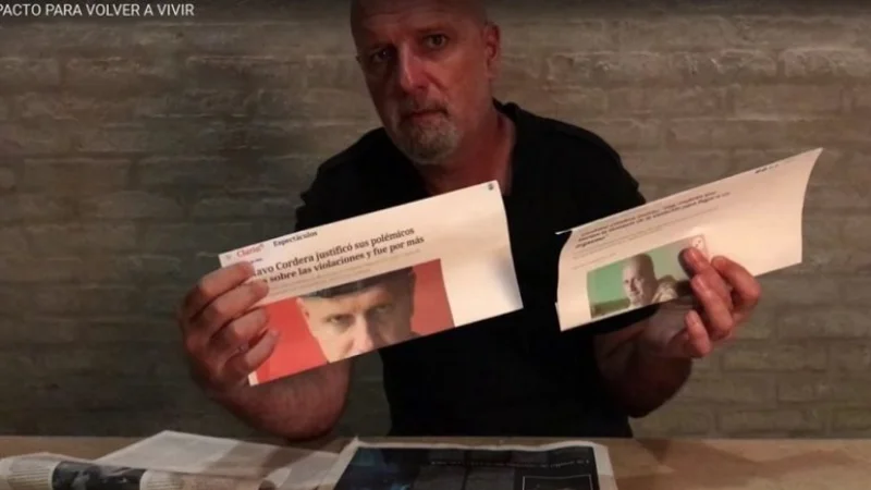 Con un video en el que llora, Cordera intentó justificar sus nuevos dichos