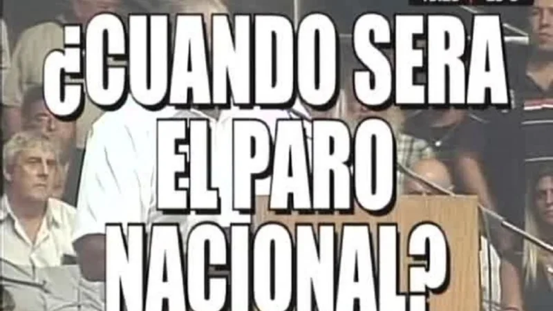 Las infaltables placas de Crónica que pusieron color a la marcha de la CGT