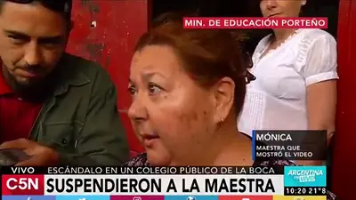 Habló la maestra del polémico video pro-dictadura: "Volvería a pasarlo" Habló la maestra del polémico video pro-dictadura: "Volvería a pasarlo"