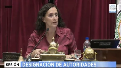 El inesperado chiste de Michetti en medio de la asunción de autoridades del Senado El inesperado chiste de Michetti en medio de la asunción de autoridades del Senado