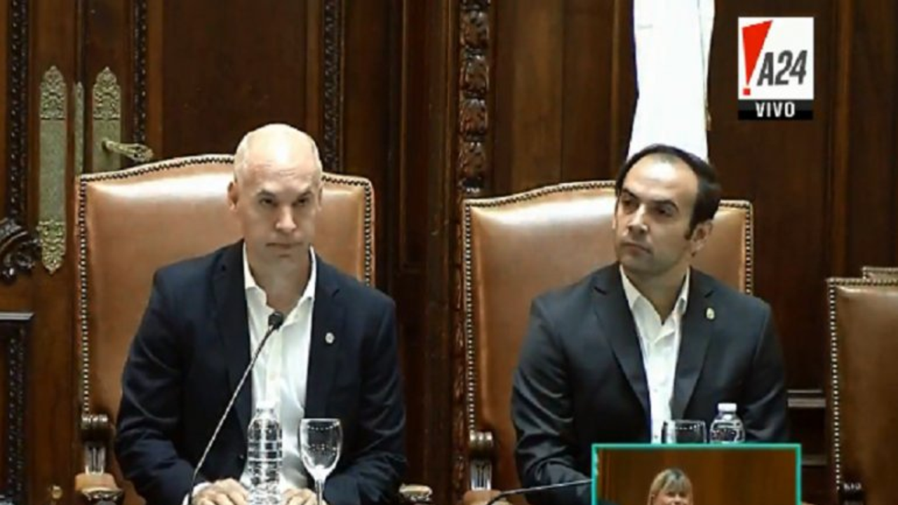 Una despedida escrachó a Larreta en plena apertura de sesiones ordinarias