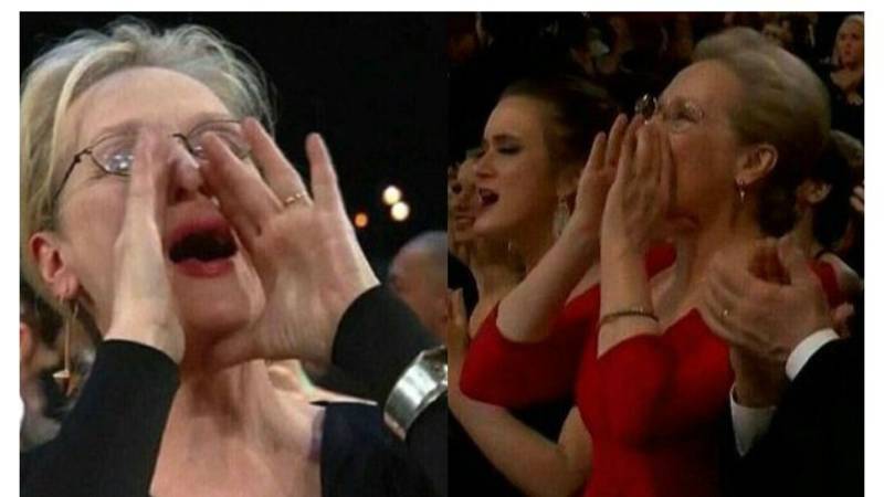 Meryl Streep renovó su divertido meme en los Oscars