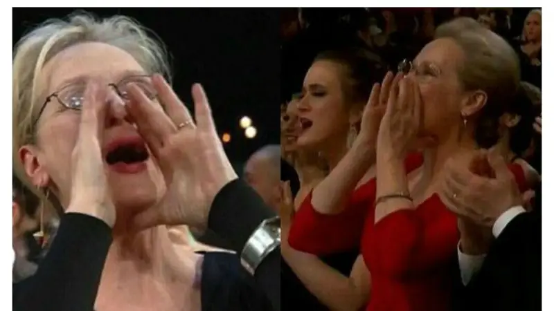 Meryl Streep renovó su divertido meme en los Oscars