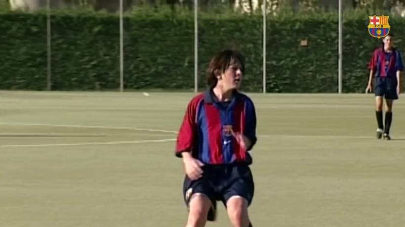 Inéditas imágenes de Messi en el Barcelona