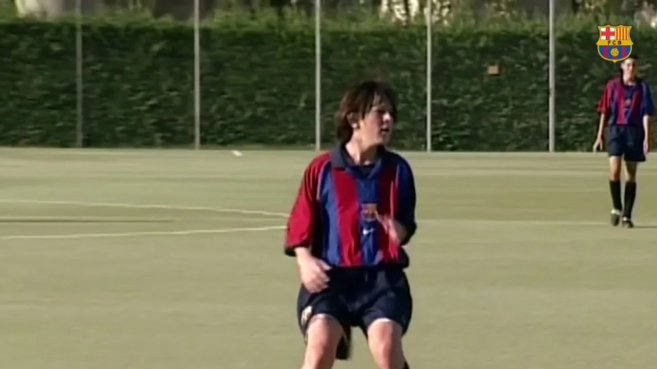 Inéditas imágenes de Messi en el Barcelona