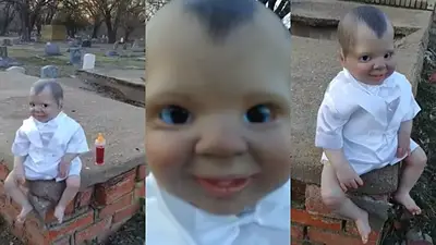 El perturbador video del muñeco bebé-vampiro que te sigue con la mirada El perturbador video del muñeco bebé-vampiro que te sigue con la mirada