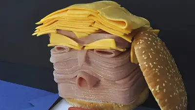 DELIRANTE: Premian a un sandwich con el rostro de Trump DELIRANTE: Premian a un sandwich con el rostro de Trump
