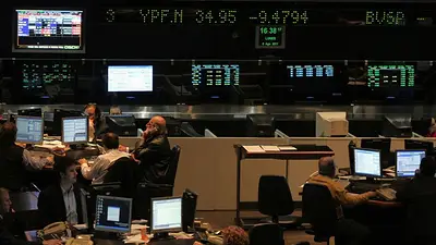 Se desploman las acciones argentinas y se dispara el riesgo país Se desploman las acciones argentinas y se dispara el riesgo país
