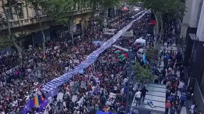 Organismos de Derechos Humanos marchan a 43 años de la dictadura cívico-militar Organismos de Derechos Humanos marchan a 43 años de la dictadura cívico-militar