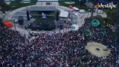 La masiva marcha por el día de la Memoria, desde el drone de El Destape La masiva marcha por el día de la Memoria, desde el drone de El Destape