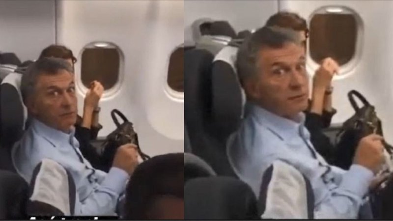 Escracharon a Mauricio Macri en un vuelo y dio una insólita respuesta