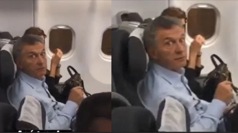 Escracharon a Mauricio Macri en un vuelo y dio una insólita respuesta