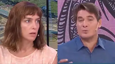América: Guillermo Andino cortó una entrevista a la madre de Wanda Taddei y Jazmín Stuart lo cruzó en vivo América: Guillermo Andino cortó una entrevista a la madre de Wanda Taddei y Jazmín Stuart lo cruzó en vivo