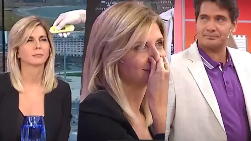 Tensión por el coronavirus: le tomaron la temperatura a Débora Plager en vivo y acusó fiebre en el programa de Guillermo Andino