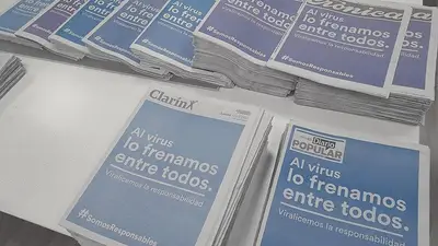 Coronavirus: los diarios unieron sus tapas para mostrar la campaña de prevención #SomosResponsables Coronavirus: los diarios unieron sus tapas para mostrar la campaña de prevención #SomosResponsables