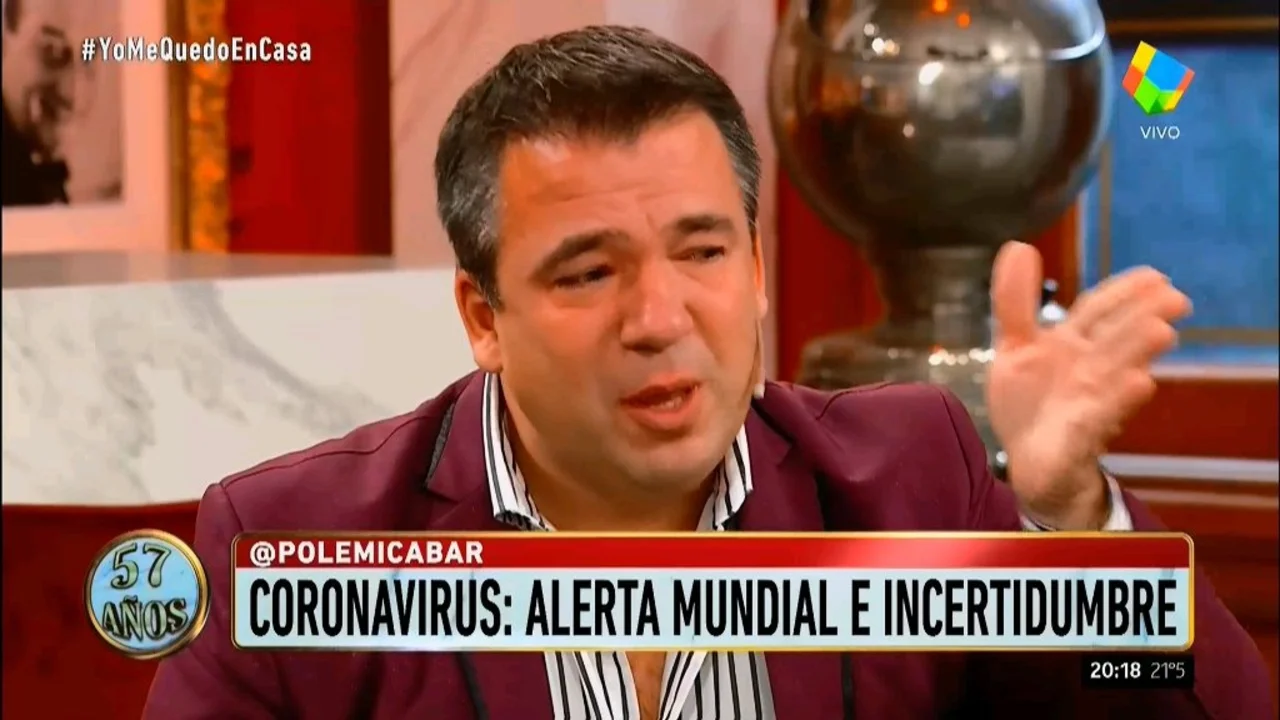 Polémica en el Bar: Gastón Recondo  rompió en llanto por el aislamiento del coronavirus y le hizo un reclamo a Tinelli 