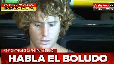 Las desopilantes placas de Crónica TV contra el surfer que violó la cuarentena por el Coronavirus Las desopilantes placas de Crónica TV contra el surfer que violó la cuarentena por el Coronavirus