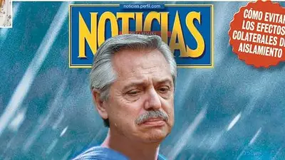 La inesperada tapa de Revista Noticias en cuarentena: "SuperAlberto" La inesperada tapa de Revista Noticias en cuarentena: "SuperAlberto"