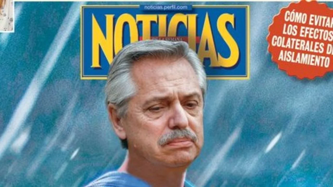 La inesperada tapa de Revista Noticias en cuarentena: "SuperAlberto" 