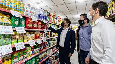 Al igual que Cristina, Kicillof se sumó a las voces que pidieron "un límite" a los precios y ganancias extraordinarias Al igual que Cristina, Kicillof se sumó a las voces que pidieron "un límite" a los precios y ganancias extraordinarias