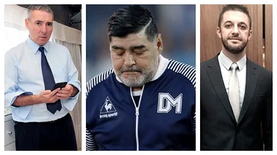 Diego Maradona, Víctor Stinfale y Matías Morla Diego Maradona, Víctor Stinfale y Matías Morla