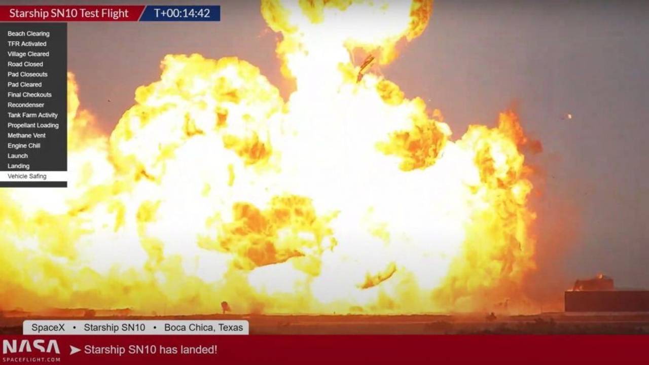 Explota el tercer prototipo de Starship, el proyecto de Elon Musk para viajar a Marte