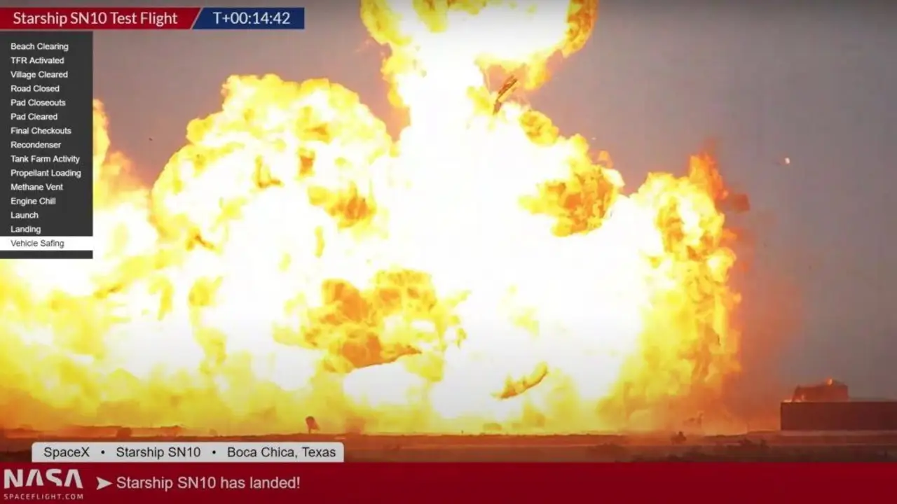 Explota el tercer prototipo de Starship, el proyecto de Elon Musk para viajar a Marte