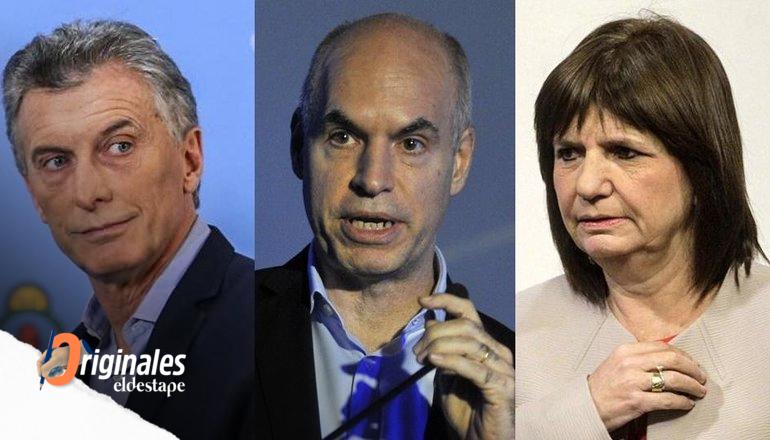 Macri, Larreta y Bullrich 
