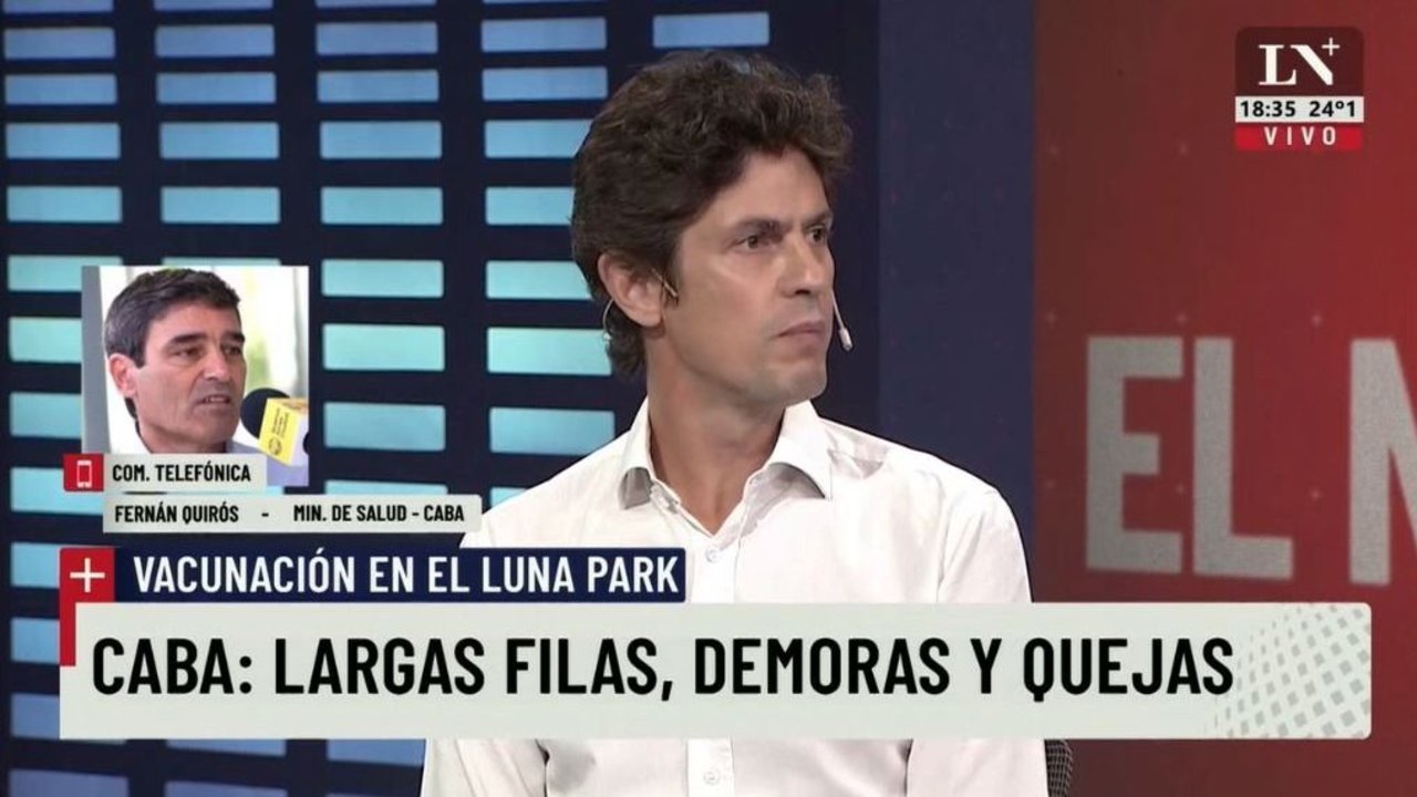 Martín Lousteau defendió al gobierno porteño después del escándalo con la vacunación en el Luna Park a mayores de 80 años