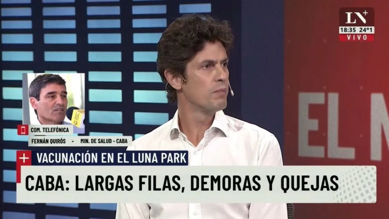 Martín Lousteau defendió al gobierno porteño después del escándalo con la vacunación en el Luna Park a mayores de 80 años