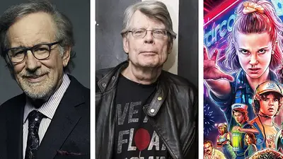 Steven Spielberg. Stranger Things. Stephen King. Steven Spielberg. Stranger Things. Stephen King.