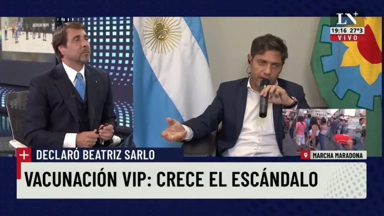 Eduardo Feinmann y Axel Kicillof