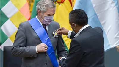 Felipe Solá, en Bolivia: mejoras en el vínculo comercial e integración al Mercosur Felipe Solá, en Bolivia: mejoras en el vínculo comercial e integración al Mercosur