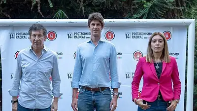 Gustavo Posse, Martín Lousteau y Danya Tavela Gustavo Posse, Martín Lousteau y Danya Tavela