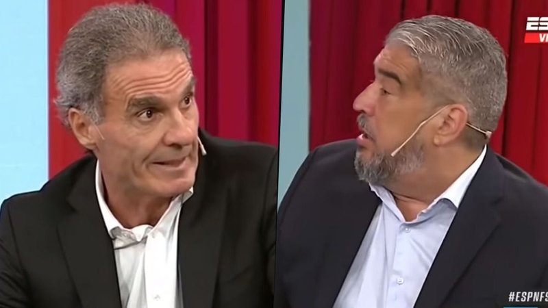 Oscar Ruggeri y El Chavo Fucks se pelean en ESPN