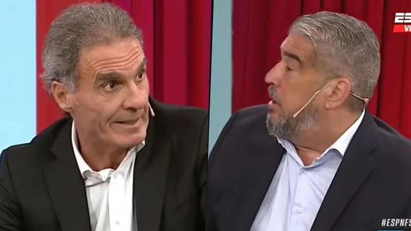 Oscar Ruggeri y El Chavo Fucks se pelean en ESPN