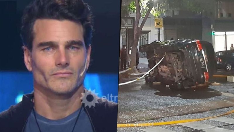 Hernán Drago y el accidente que sufrió su auto