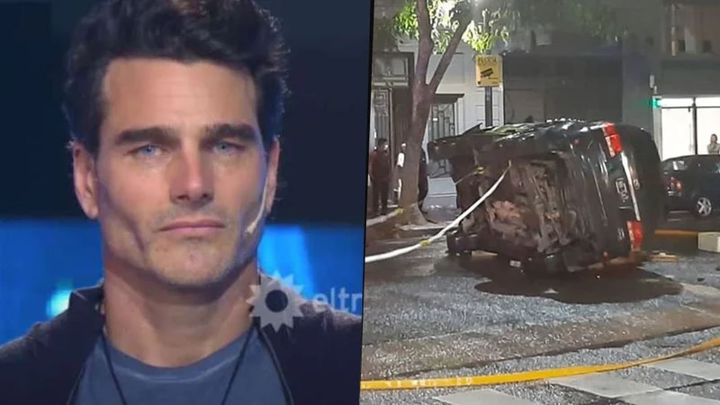 Hernán Drago y el accidente que sufrió su auto