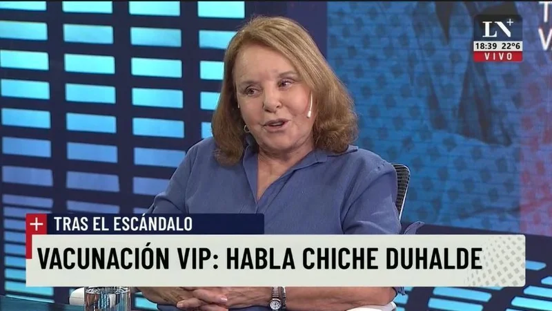 En diálogo con Feinmann, Chiche Duhalde defendió su vacunación con la Sputnik V con Feinmann