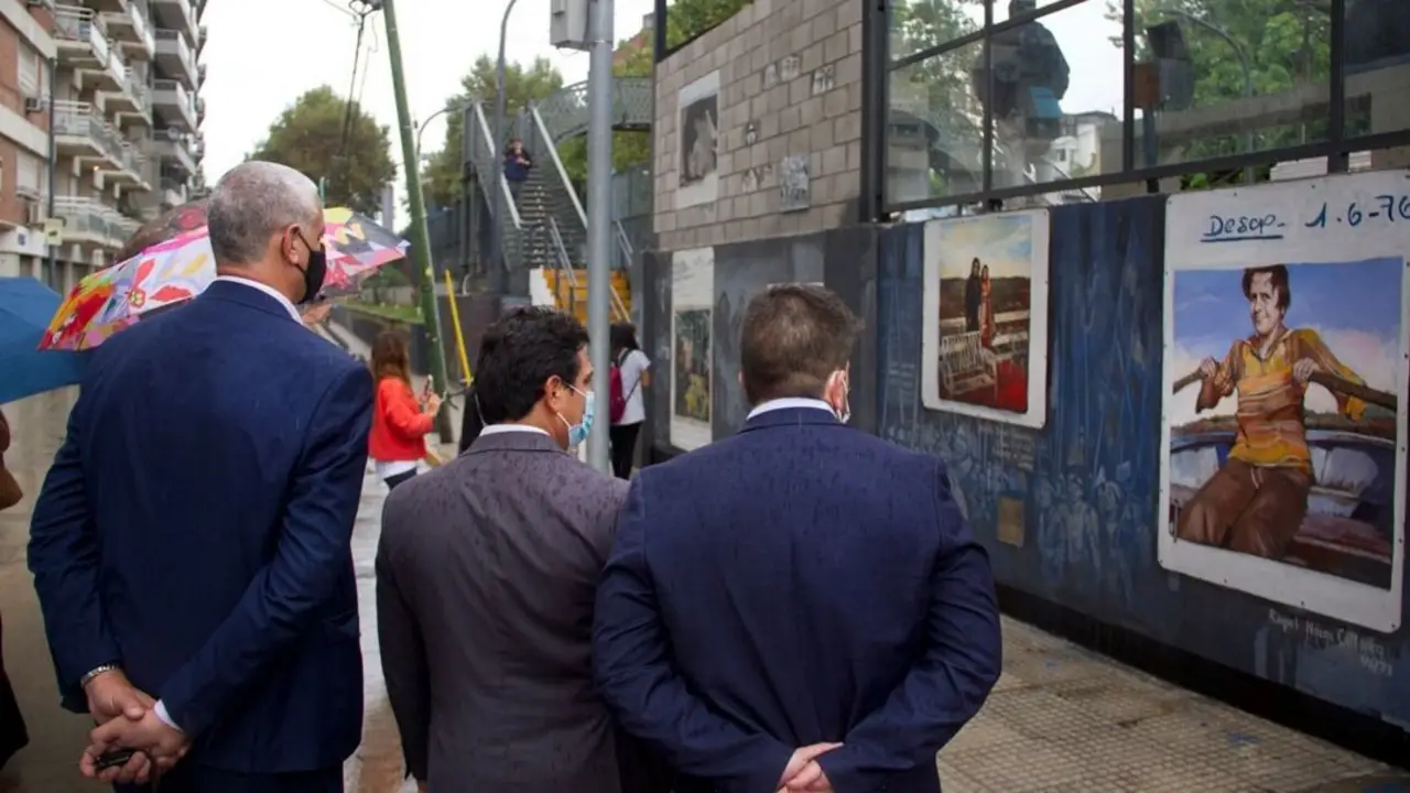 Se reinauguró la Estación de la Memoria, en el marco del 45 aniversario del Golpe de Estado