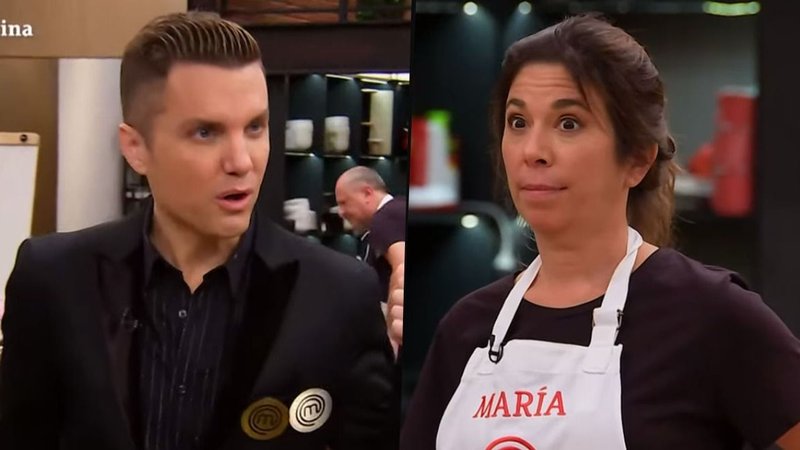 Santiago del Moro y María O'Donnell en MasterChef Celebrity