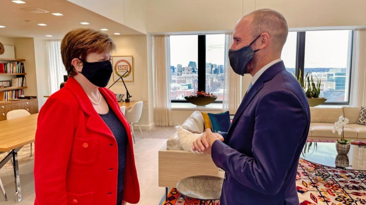 FMI: reunión clave entre Guzmán y Georgieva para renegociar la deuda