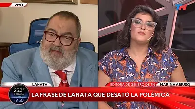 El periodista Jorge Lanata intentó aclarar sus comentarios machistas pero los remarcó en diálogo con la editora de género de TN, Marina Abiuso El periodista Jorge Lanata intentó aclarar sus comentarios machistas pero los remarcó en diálogo con la editora de género de TN, Marina Abiuso