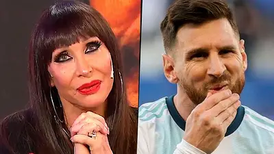 Moria Casán y Lionel Messi Moria Casán y Lionel Messi
