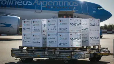 Parte a Rusia un nuevo vuelo de Aerolíneas Argentinas en busca de vacunas Sputnik V Parte a Rusia un nuevo vuelo de Aerolíneas Argentinas en busca de vacunas Sputnik V
