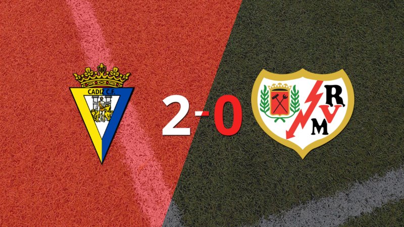 En su casa, Cádiz derrotó por 2-0 a Rayo Vallecano