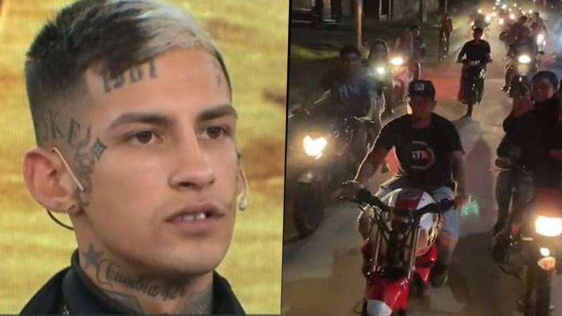 L-Gante presenció un accidente en una caravana de motos que tuvo lugar en Santiago del Estero